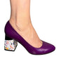 Pantofi damă mov lila din piele naturală – toc mediu 7 cm, eleganță și confort pentru orice ocazie