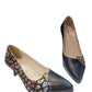 Pantofi damă multicolori cu imprimeu animal print și toc 5 cm – piele naturală