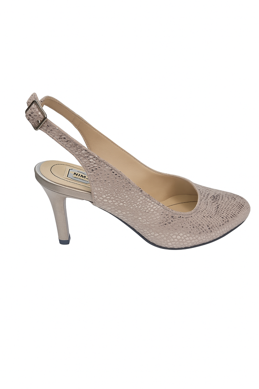 Sandale Argintii din Piele Naturală cu Toc Elegant de 7 cm – Confort & Stil