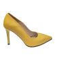 Pantofi galbeni din piele naturală, toc subțire 9 cm – eleganță vibrantă și confort autentic