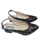 Pantofi decupați negri cu toc de 3 cm și model perforat – eleganță cu confort zilnic