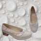 Pantofi damă gri cu toc mic, comozi, eleganți – Cod 234 | PantofiNimar